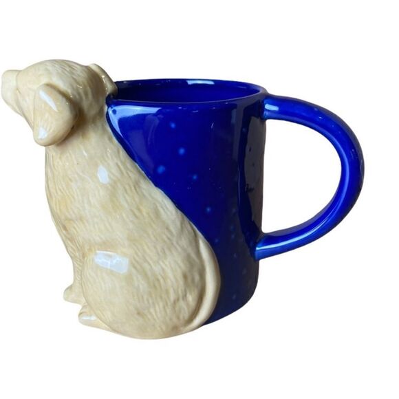 GOLDEN RETRIEVER Dog MUG Cobalt BLUE - Picture 2 of 7